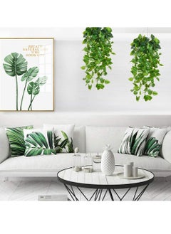 HomarKet 3-Piece Artificial Hanging Plants Faux Ivy Vine for Wall House Room Indoor Outdoor Decoration 110cm  - Image 2