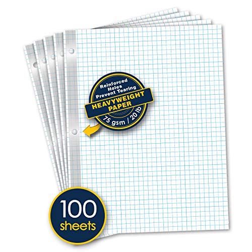 iScholar Reinforced Quad Filler Paper, 100 Sheets (83444) - Image 3