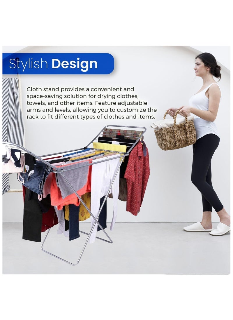 Home Smart Home Smart Cloth dryer Foldable Rack Laundry Winged Style Drying Stand Heavy Duty Rack  - Image 4