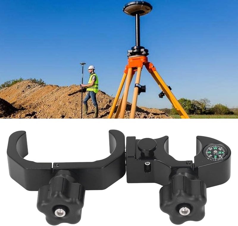Aluminum Alloy GPS RTK Data Collector Bracket Mount for 70 90mm Controllers Portable Range Pole Cradle - Image 3