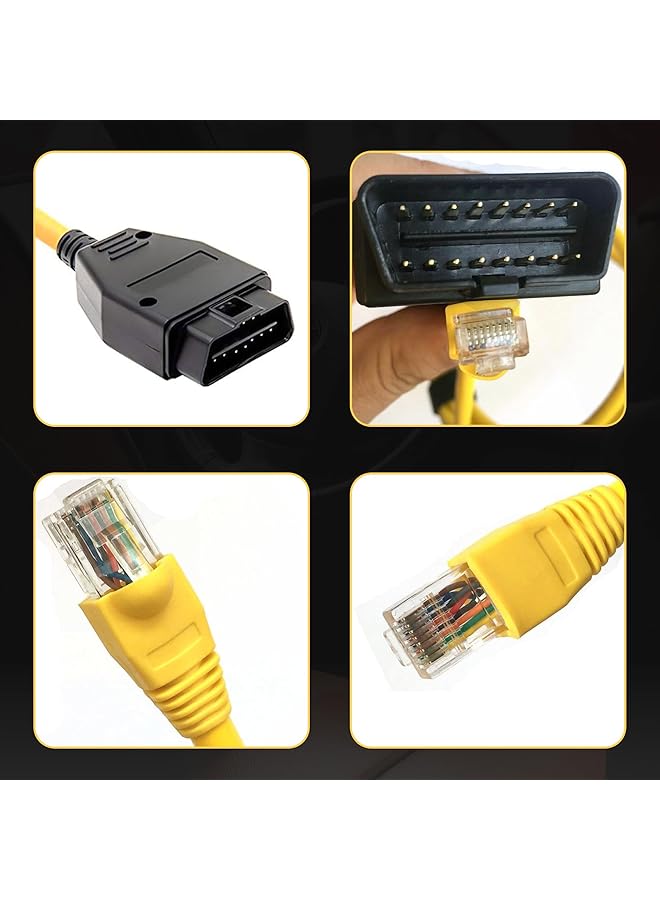 New 2M Ethernet To Obd Interface Cable E-Sys Icom Coding F-Series For Bmw Enet - Image 3