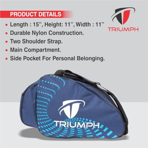 Triumph KB-611 Navy Blue Nylon, Polyester Skating Bag for Inline Skates (Size 15"X11"X11") - Image 3