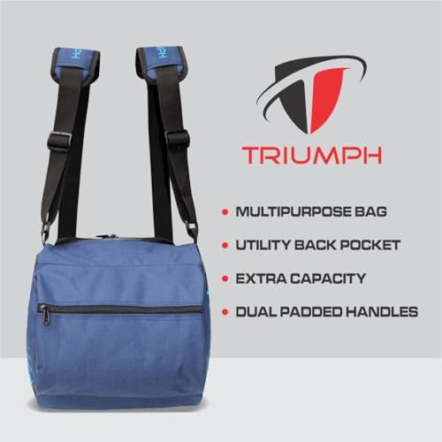 Triumph KB-611 Navy Blue Nylon, Polyester Skating Bag for Inline Skates (Size 15"X11"X11") - Image 4