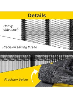 Generic Fly Screen Door, Self Sealing Door with Powerful Magnets and Full Frame Magic Tape, Anti Mosquito Mesh for Living Room, Children's Room, Kitchen  - Image 3