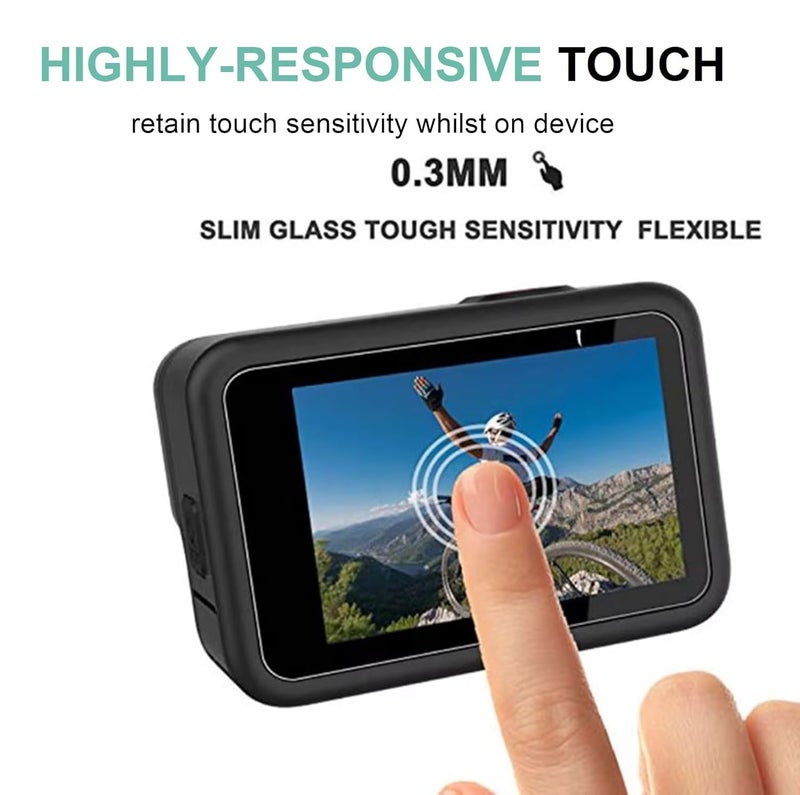 Wisely Premium Screen Guard Protector Compatible for GoPro Hero 9/10 / 11/12 Action Camera lens Glass, Easy installation kit, HD Clear, Full Cover, Set Of 3 Glass - Image 4