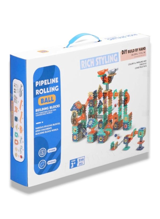 مكعبات بناء مسار الكرة الملونة - Image 2