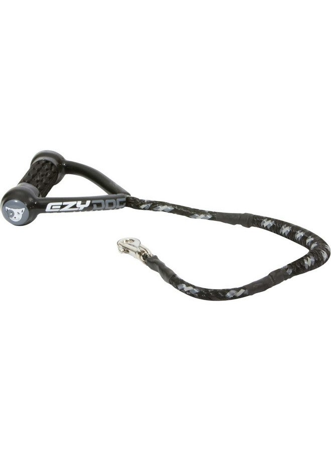 إيزي دوج مقود الكلب EzyDog Cujo الممتص للصدمات - أفضل حبل لتدريب الكلاب - حواف عاكسة للسلامة الليلية - مقبض سحب مبطن لراحة وتحكم فائقين (25 بوصة، أسود) - Image 1
