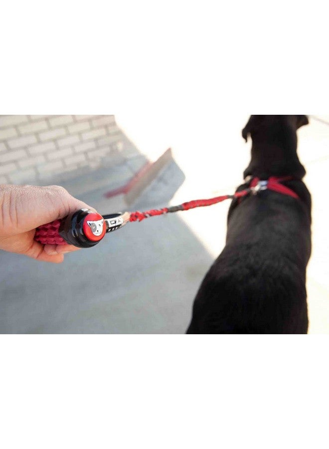 إيزي دوج مقود الكلب EzyDog Cujo الممتص للصدمات - أفضل حبل لتدريب الكلاب - حواف عاكسة للسلامة الليلية - مقبض سحب مبطن لراحة وتحكم فائقين (25 بوصة، أسود) - Image 4