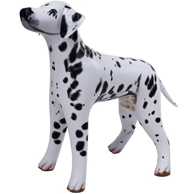 Jet Creations 39 inch Length, 30 inch Height Inflatable Dalmatian Dog, Lifelike Black White Puppy, Firehouse Mascot, Party Decoration, VBS, Photo Prop, Toy Gift for Kids, Adults - Image 1