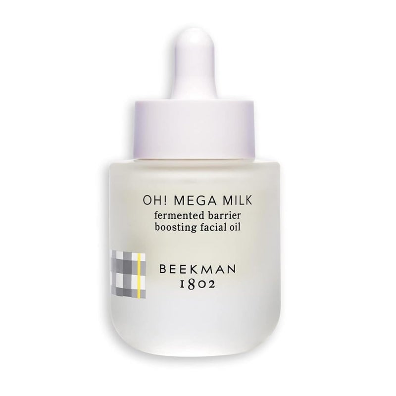 Beekman 1802 Oh Mega Milk Facial Oil - Hydrating Vitamin C & Niacinamide Serum - Repairs Skin Barrier & Reduces Dark Spots From Aging - Fragrance Free, Sensitive Skin Safe - Image 1