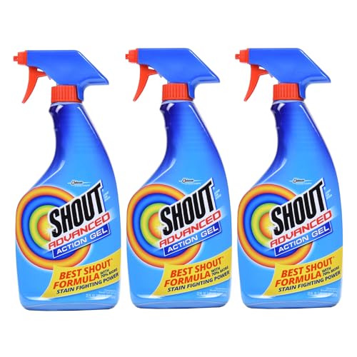 Shout Advanced Spray and Wash Laundry Stain Remover Gel, Best Shout Formula, 22 oz - Pack of 3 - Image 1