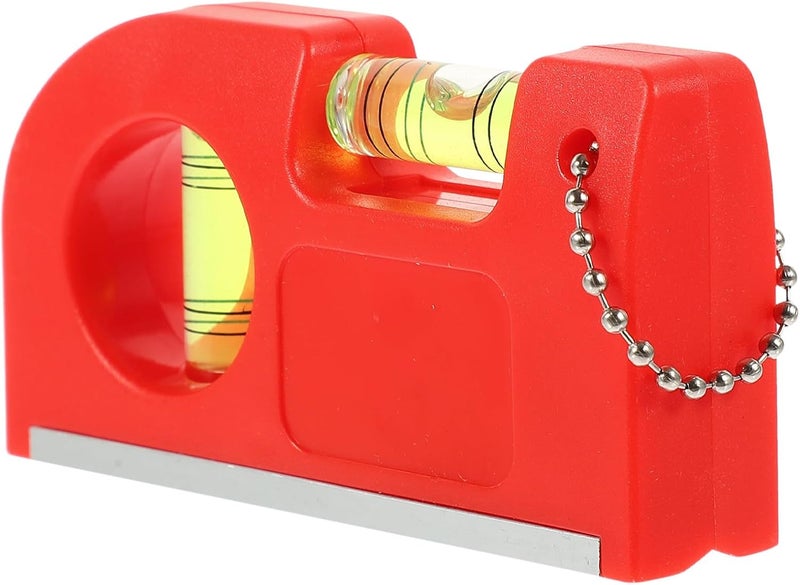 SOLUSTRE Hanging Line Level Bubble Level Levelling Instrument for Layout Brick Flooring Decking Backyard Construction with Red Indicator - Image 1