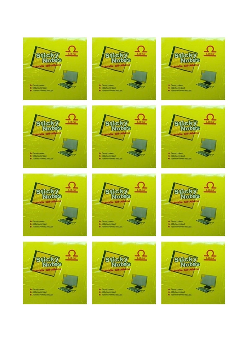 Libra Sticky Notes – 3×3 Cube – 5 Pastel Colors - Image 1