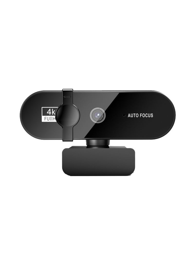 Webcam, 4K Webcam Mini 2K Full HD Webcam with Autofocus Microphone Webcam for PC Laptop Online Camera