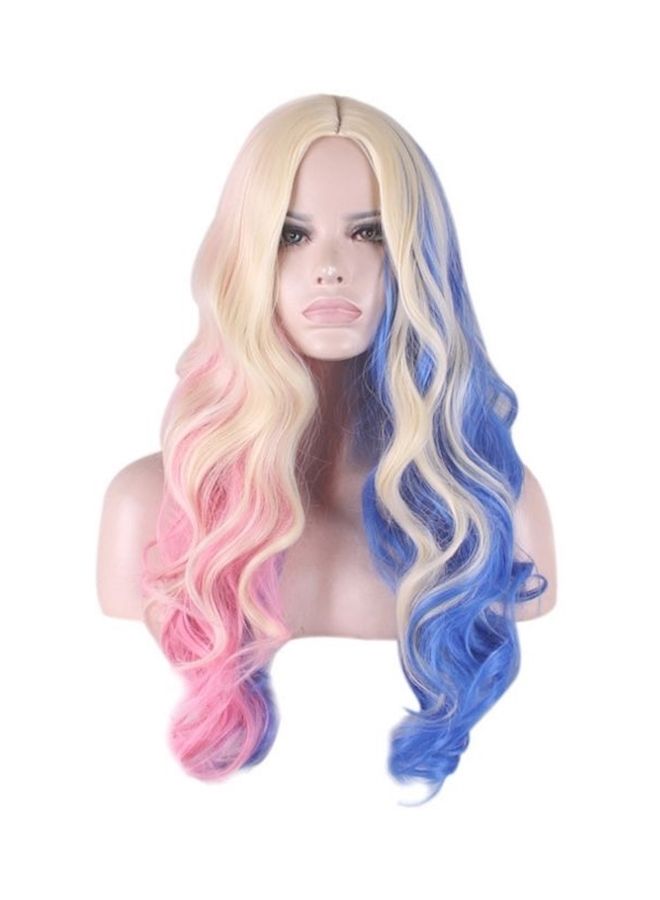 NIBEMINENT Movie Clown Female Suicide Squad Harleen Quinzel Halle Quinn Gradient Cos Multi Color - Image 1