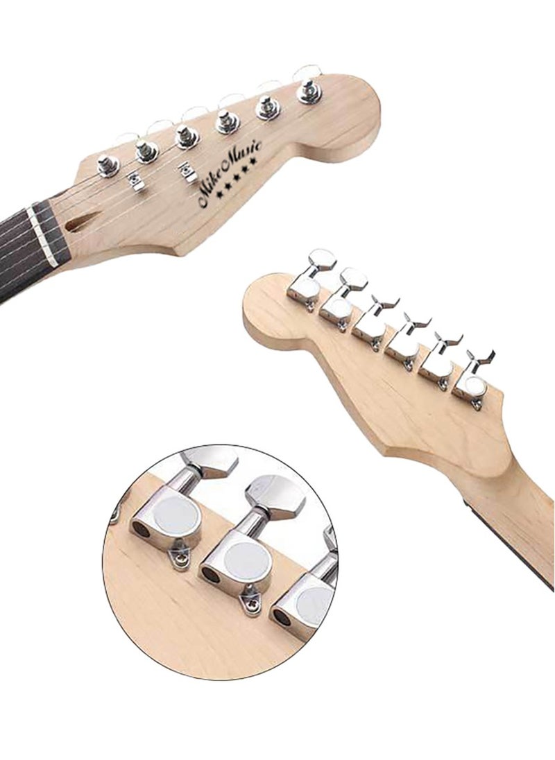 Mike Music 39 Inch Electric Guitar, Full Size Electric Guitar, Beginner Guitar, Solid Body 39" Guitar for Starter, Guitar for Rock Pop Jazz Music with Bag, Strap, Strings, Cable, Picks Beginner Kit Ideal Holiday Birthday Gifts  - Image 2