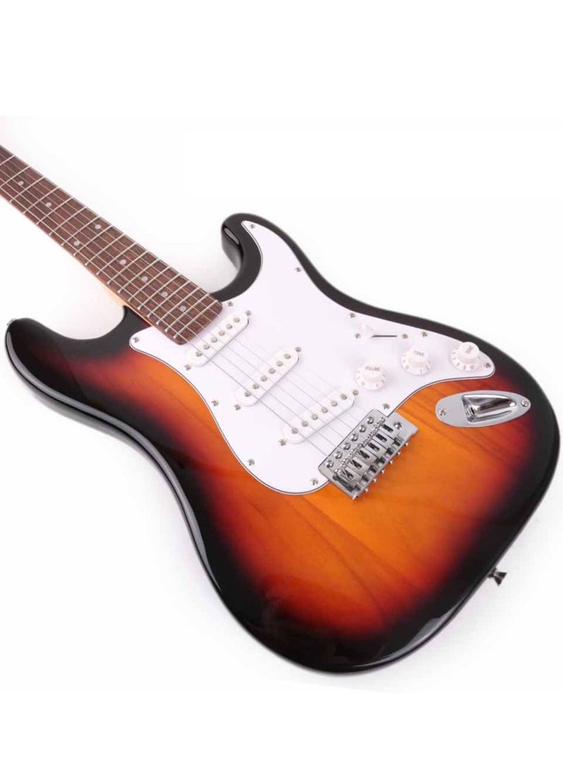 Mike Music 39 Inch Electric Guitar, Full Size Electric Guitar, Beginner Guitar, Solid Body 39" Guitar for Starter, Guitar for Rock Pop Jazz Music with Bag, Strap, Strings, Cable, Picks Beginner Kit Ideal Holiday Birthday Gifts  - Image 4