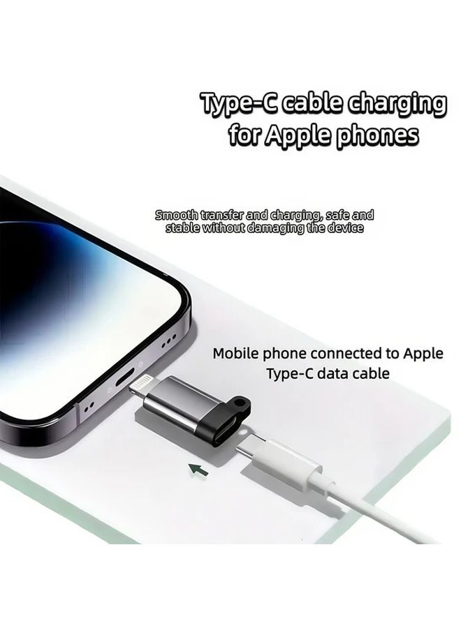 Type C to Lightning OTG Adapter 3 Pack Charging and Data Transfer with Lanyard - Image 4