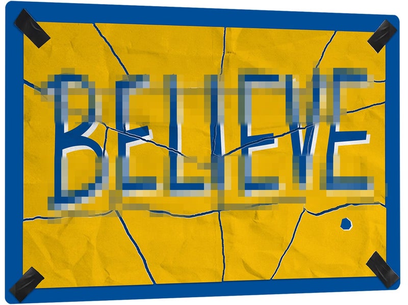 Flinelife Believe Metal Wall Art Sign - Image 1
