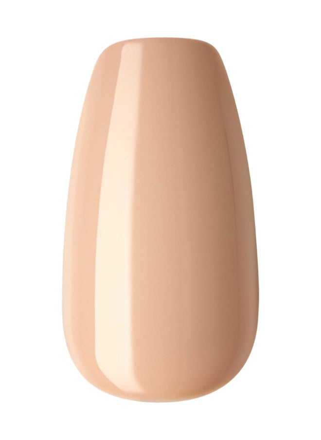 KISS - Kiss Impress Color Nails Medium Coffin- Latte IMC506C - Image 1