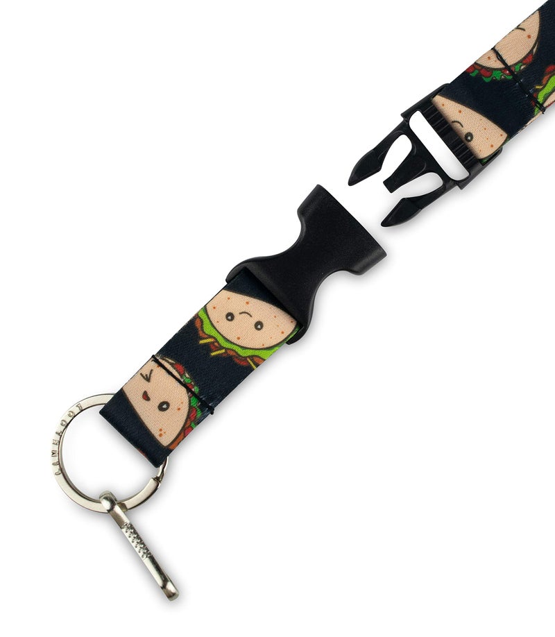Limeloot Tacos Neck Lanyard for Keys, ID Badges, and Accessories - Cool Lanyard with Quick Release Buckle and Key Chain Holder - Image 3