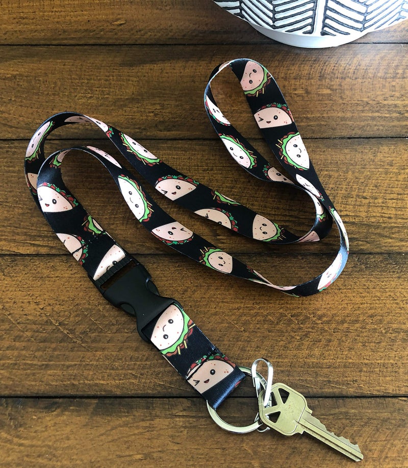 Limeloot Tacos Neck Lanyard for Keys, ID Badges, and Accessories - Cool Lanyard with Quick Release Buckle and Key Chain Holder - Image 4