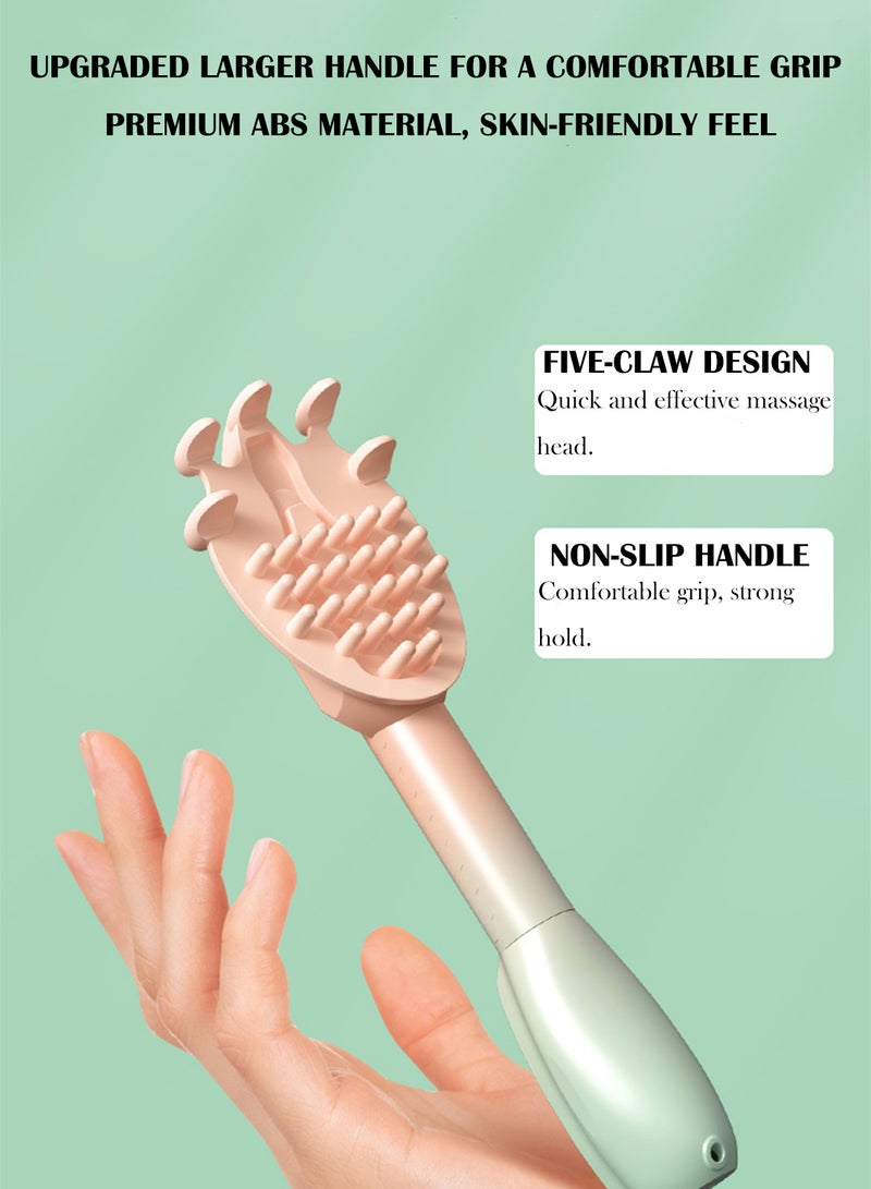 إسكدنيا كاشط الظهر الكهربائي مع تدليك فروة الرأس، كاشط تلقائي مضاد للحكة مع مقبض تلسكوبي، كاشط محمول للجسم مع مخالب عريضة، مناسب للبالغين، النساء، الرجال، الرأس والساقين - Image 4