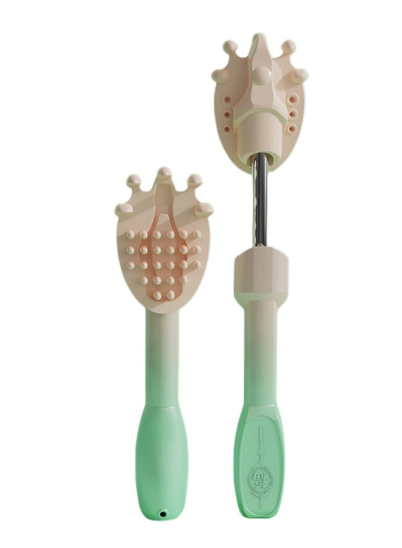 إسكدنيا كاشط الظهر الكهربائي مع تدليك فروة الرأس، كاشط تلقائي مضاد للحكة مع مقبض تلسكوبي، كاشط محمول للجسم مع مخالب عريضة، مناسب للبالغين، النساء، الرجال، الرأس والساقين - Image 1