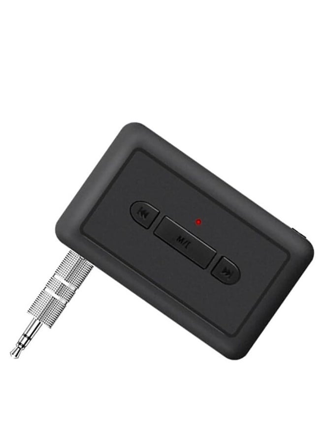 Generic Car Bluetooth AUX Adapter,Bluetooth 5.2 Receiver, 3.5mm Jack Hands-free Calls 2 in 1 Bluetooth Transmitter Receiver Supports U-Disk/TF Card Playback Adapter for Car Home Stereo/Speaker/Headphones  - Image 1