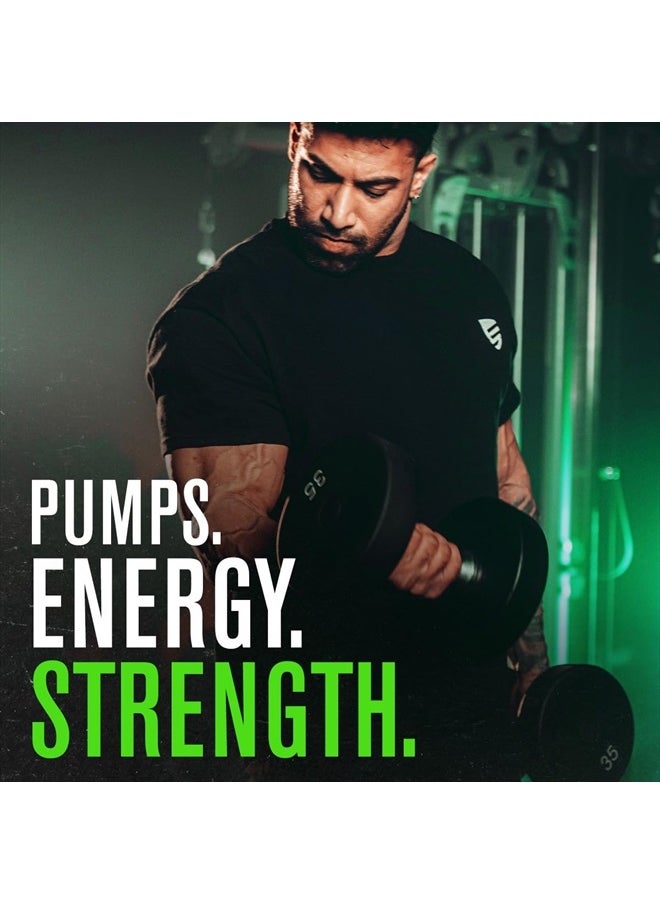 Jacked Factory - NITROSURGE Pre Workout Supplement - Endless Energy, Instant Strength Gains, Clear Focus, Intense Pumps - NO Booster & Powerful Energy Powder - 30 Servings, Strawberry Margarita - Image 1