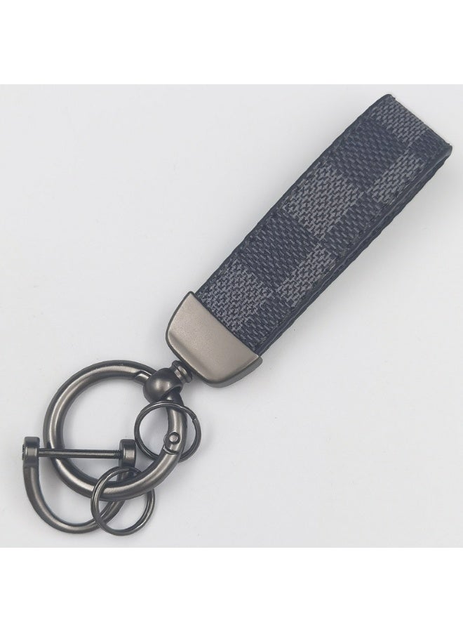 PU Leather Metal Car Keychain - Image 1