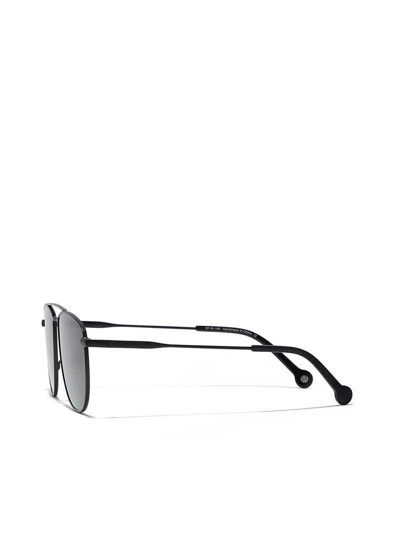 30Sundays Rova,Men Sunglasses, Aviator Sunglasses, UV Protection: UV400 (Black,Grey)