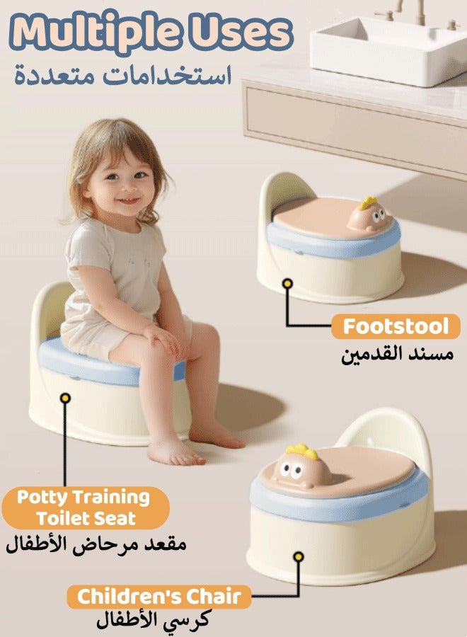 Baby Potty Seat, Potty Training Seat Potty Training Toilet Detachable Potty Trainer Kids Potty Chair with Raised Splash Guard Training Toilet Chair Training Potty System with 50Pcs Cleaning Bags + Brush for Toddlers Kids Boys Girls - Image 3