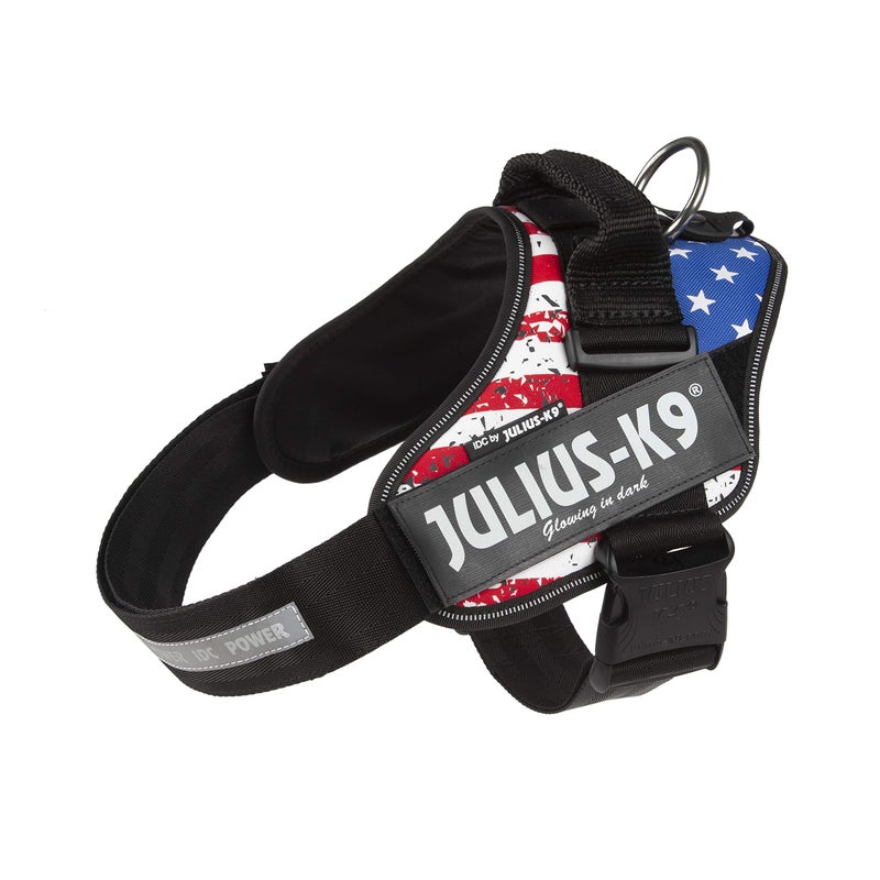 JULIUSK9 16IDC POWERHARNESS USA Flag USA Flag Size 1