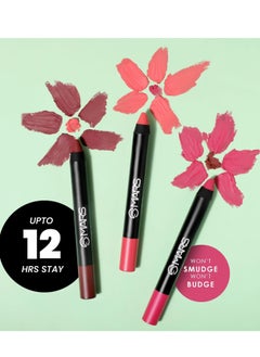 Mars MARS Long Lasting Crayon Lipstick up to 12 Hours Stay 3.5 gm 01 I Love Myself  - Image 2