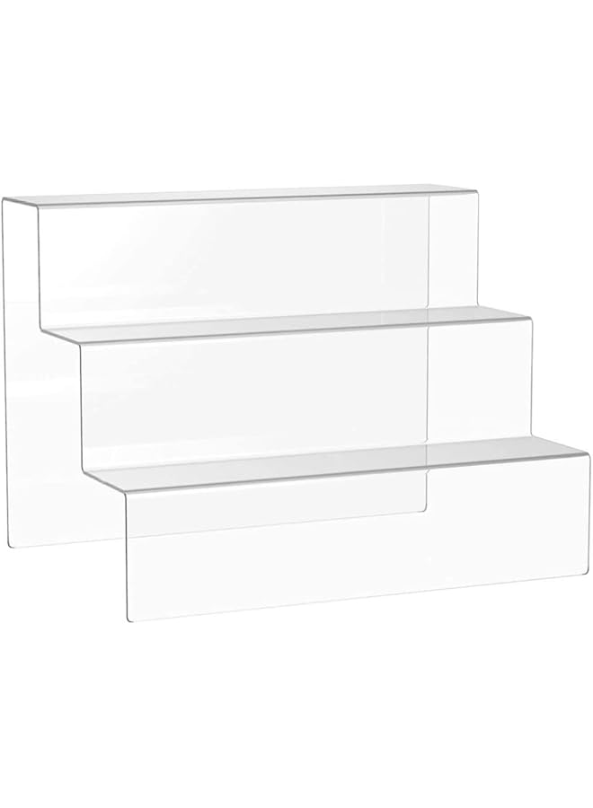 إيروريكس منظم الكب كيك من 3 طبقات، رف عرض شفاف من الأكريليك، حامل عرض للمطبخ، حامل للحلوى والكب كيك، حامل للمناسبات والحفلات، حامل عرض مستحضرات التجميل، منظم العطور، حامل الكيك - Image 1