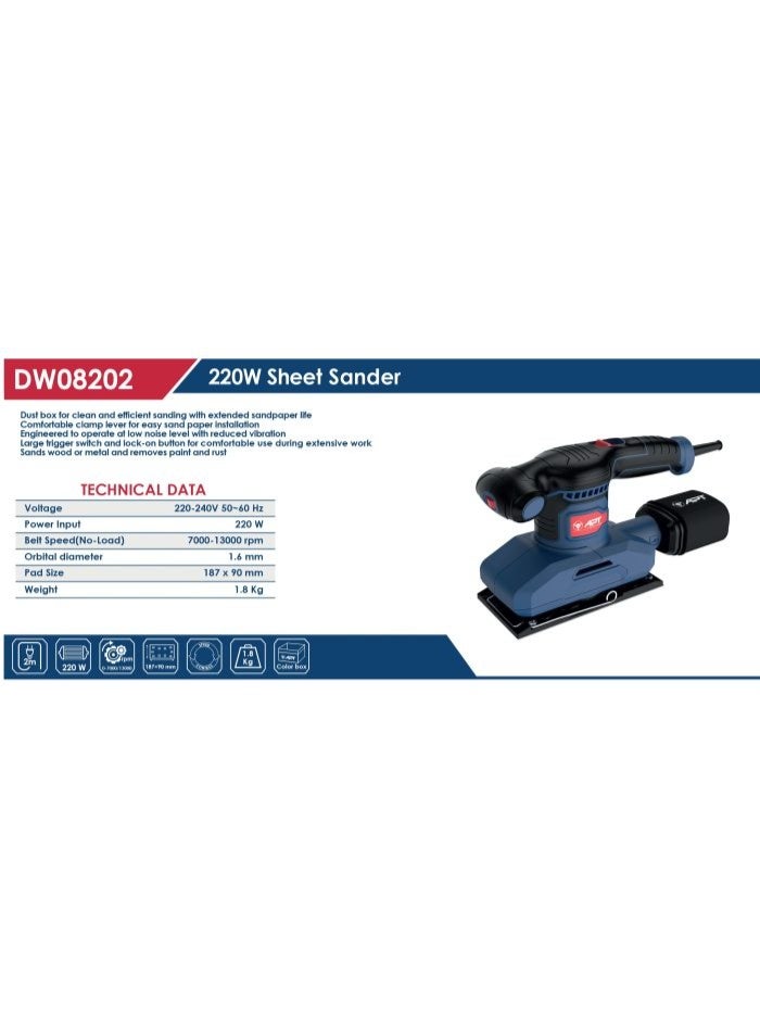 Apt 220W Orbital Sander - Image 2