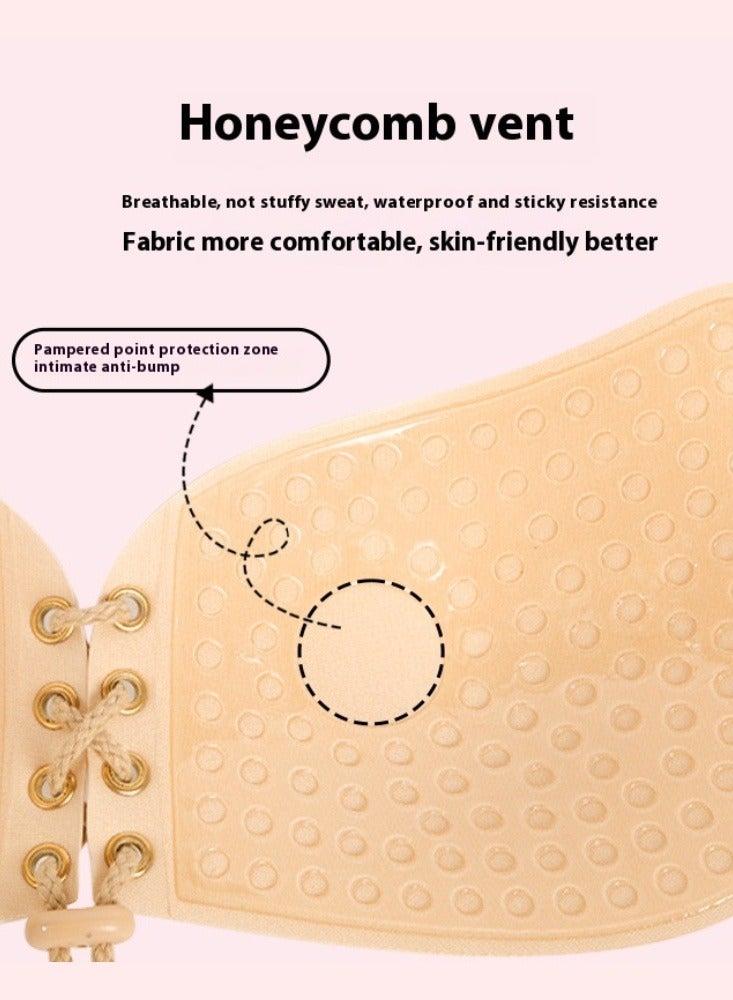 TAYYIB NOOR Women's Push Up Bra Adhesive Silicone Lift Up Bra Breast Shield Pads Strapless Bra - Image 3