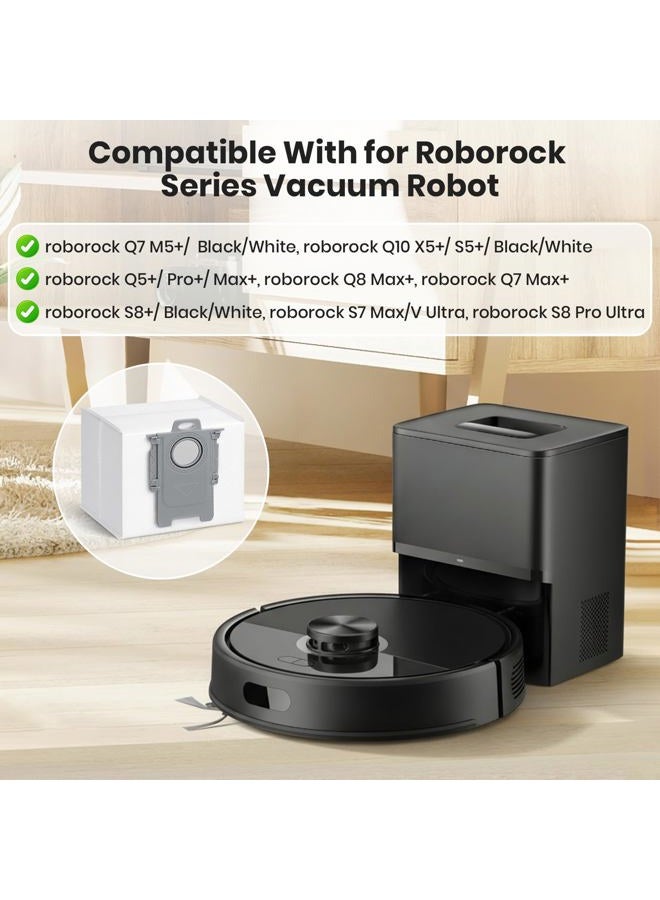 BUXEBUX 20-Pack Q7 M5+, Q5+ Replacement Dust Bags for Roborock Q5 Max+, Q5 Pro+, S8,S7 Pro Ultra, S7MaxV Ultra, S8+, Q7,Q8 Max+, Q10 S5+,Q10 X5+ Vacuum Bags for Roborock, Disposable Dust Bags - Image 2