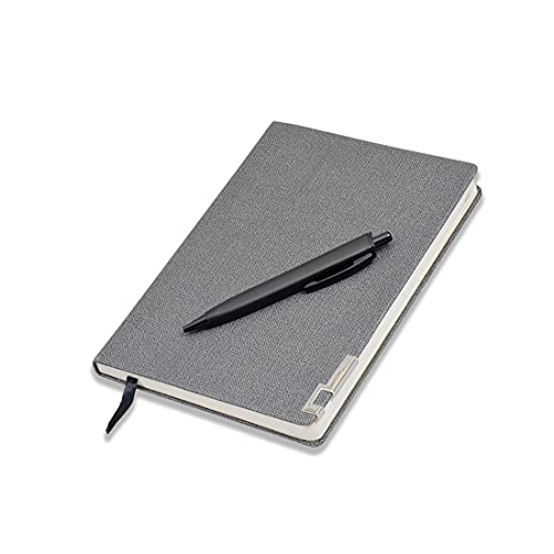 COI Grey A5 Undated Diary | Planner Ruled for Gift for Office Going Men & Women with Pen - Image 1