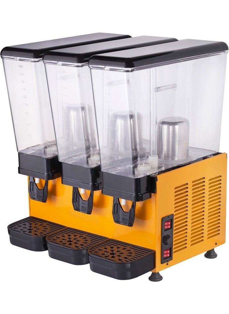 Şerbetmatik Sherbetmatik Triple 20+20+20 Lt Fountain Cooler Sherbet Machine SRBMTK-F-F-F-3 