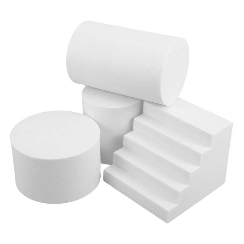Geometric Foam Photo Prop Backdrop For Jewelry Makeup Studio Photography White - Image 2