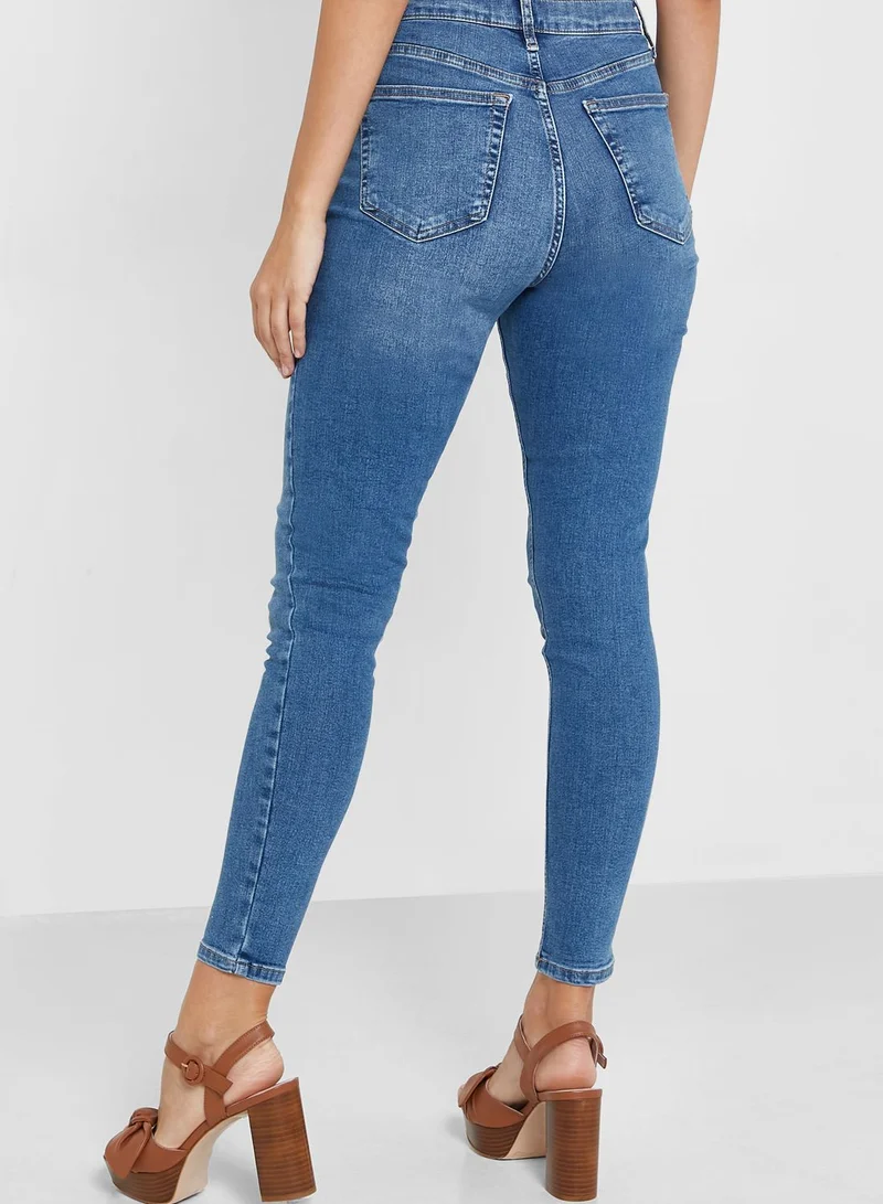 TOPSHOP High Waist Skinny Jeans
