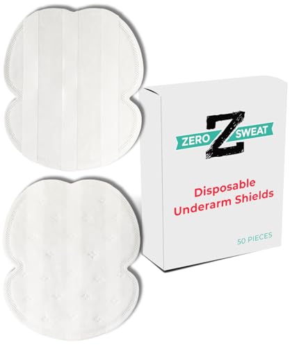 ZeroSweat Underarm Sweat Pads | Block Sweat w/Natural Disposable Absorbent Pads (50 Pads) - Image 1