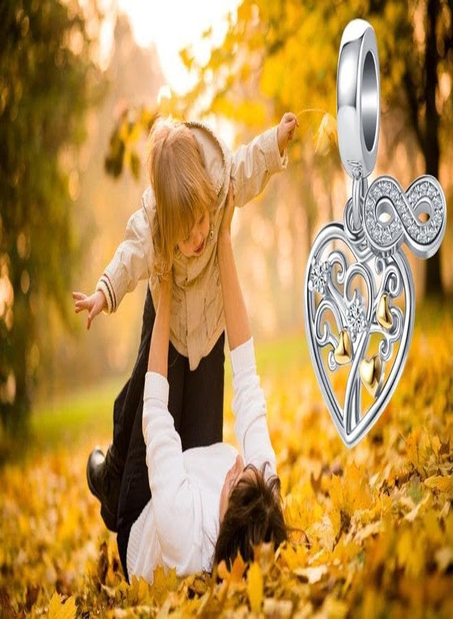 OutstandLong Family Tree of Life Charm for Pandora Bracelets Gold Plated Heart Infinity Dangle Bead - Image 3