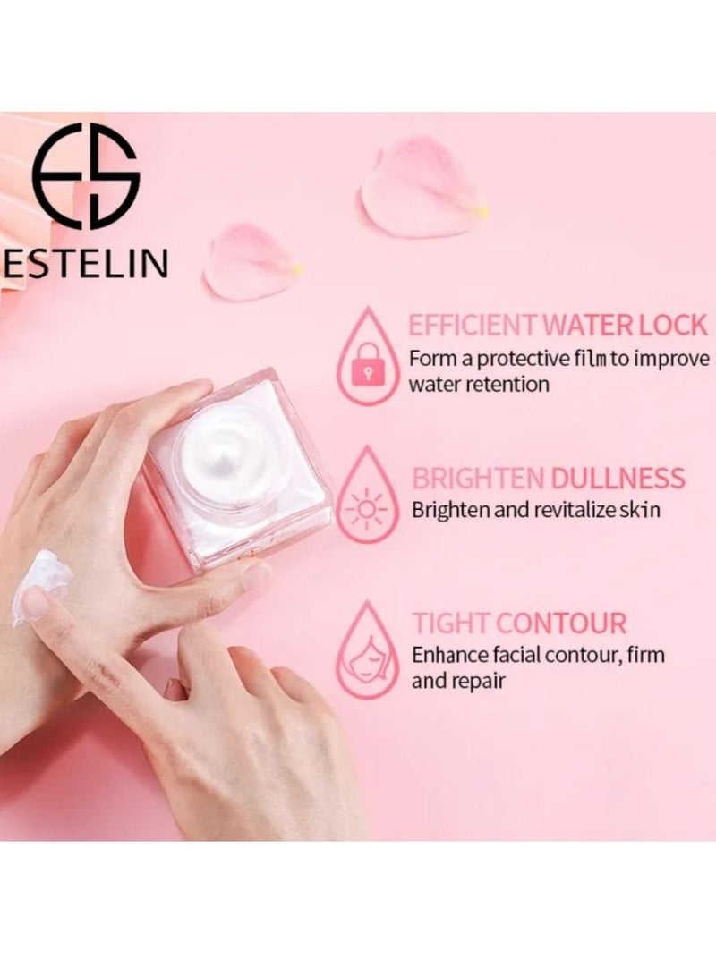 ESTELIN Cherry Blossoms Micro-Nutritive Regeneration Cream Moisturizing nourishing Smoothing Facial Cream 50 g - Image 4