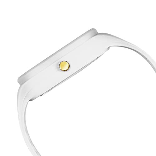 CERO Square Watch Multicolor Dial Analog Silicon Strap Stylish Designer Analog Watch for Men's and Boy's (White) - Image 5