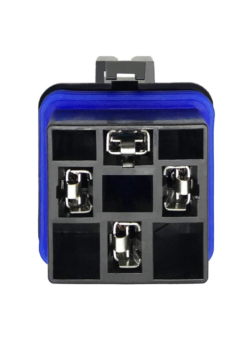 Generic 2PCS 4-PIN Relay with Harness, 4-PIN 40/30amp 12v Dc Waterproof Relay, SPST 12v Waterproof Automotive Relay Heavy-duty Relay 4-PIN Relay with Harness for Automotive Truck Van Motorcycle Boat - Image 4