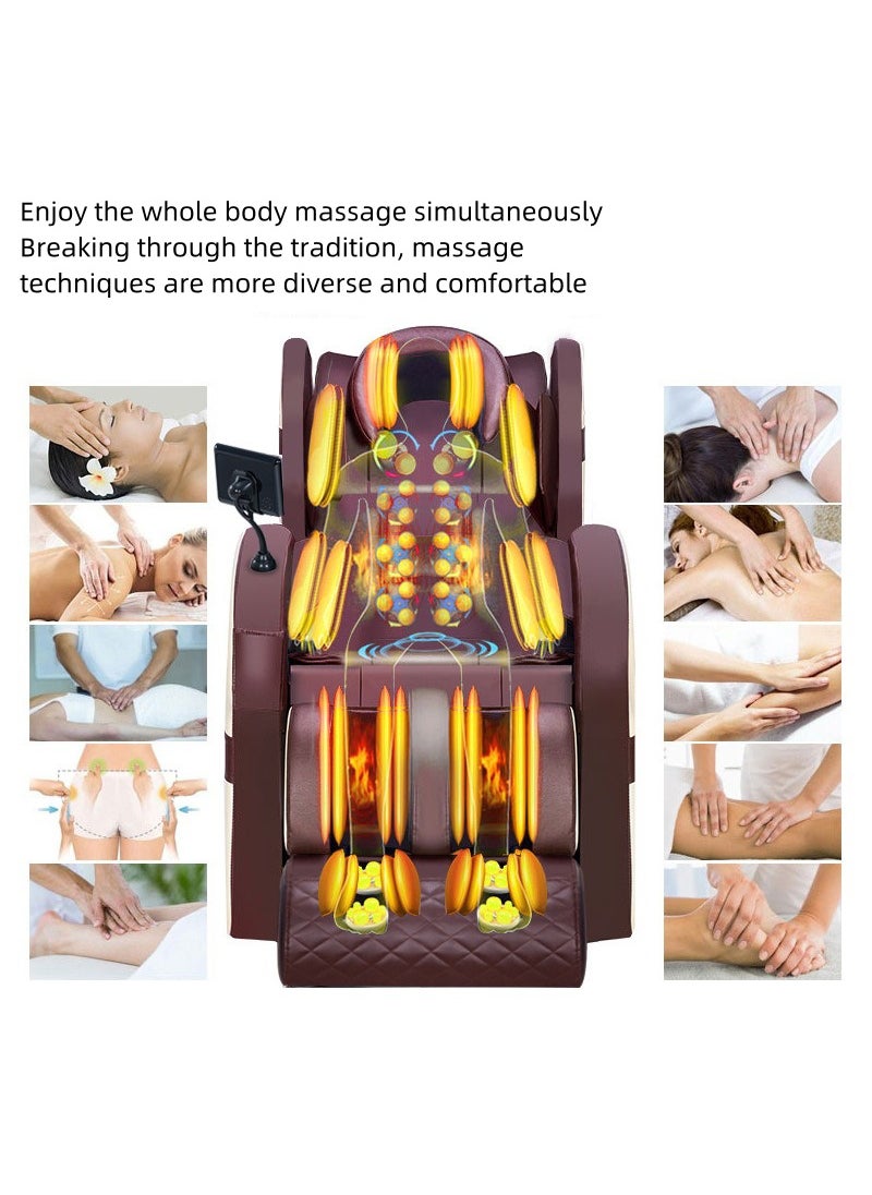 ETG （5 Years Warranty）Full Body Electric Zero Gravity Shiatsu Massage Chair with Back Heating and Foot Roller for Home and Office  - Image 4