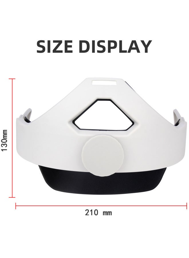 VR All-in-one 3D VR Glasses Suitable For Oculus Quest 2 Adjustable Head Wear Accessories Headband-Color:White  - Image 4